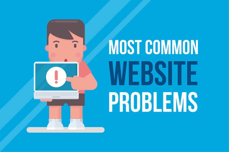 most common website problems