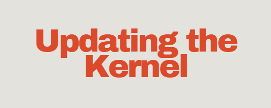 updating the kernel