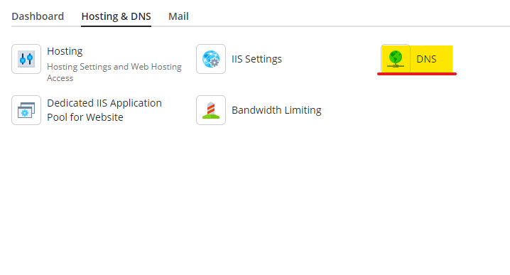 DNS plesk control panel