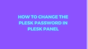 How to change the plesk password in plesk panel