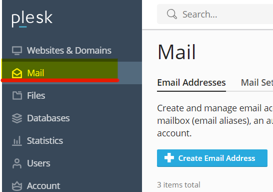 choose mail option